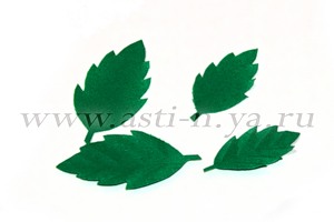 Зеленые листья для цветов из бумаги Зеленые листья для цветов из бумаги