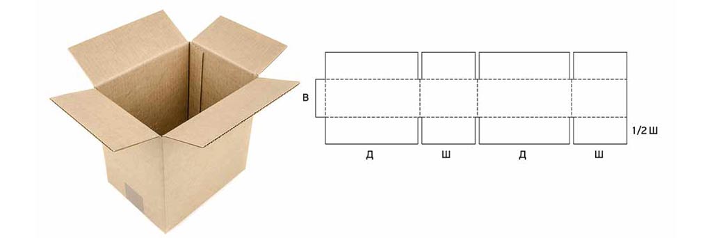 Как собрать картонную. 4х клапанная коробка развертка. Чертеж коробки 510х255х75. Развёртки коробки четырехклапанные. Коробка 4 клапана развертка.