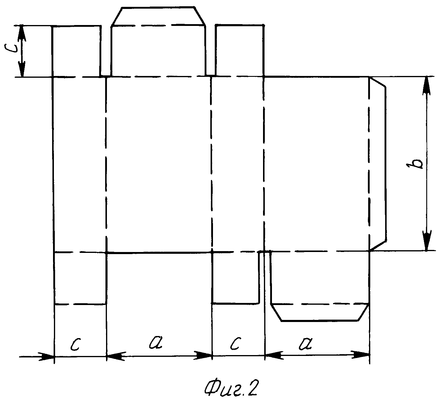 Макет упаковки. Рис 2 развертка коробки. Короб fefco 0427. Рис 2 развертка коробки. Рис 2 развертка коробки.